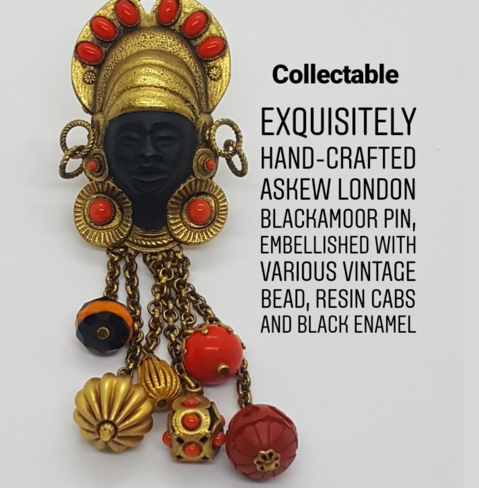 Exquisite Signed Askew London Blackamoor Brooch8